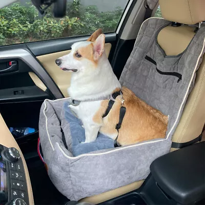 Travel Dog Bed Soft Washable Pet Puppy Cat Car Seat Cushion Comfort Protector • £25.92