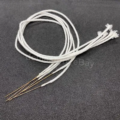 5pcs/lot 30cm Cotton Core Wicks With Metal Needle Works With Kerosene Lighters • £5.59