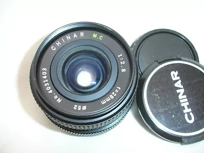 CHINAR 28mm F/ 2.8 Lens For CANON FD Mount Cameras Sn4031403 • $21.80