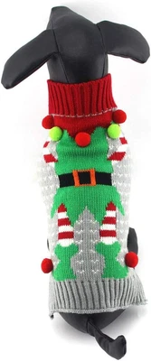 $12.45 • Buy Dr.Jieer Dog Costume, Christmas Knitted Jumper, Cotton Dog Sweater For Parties, 