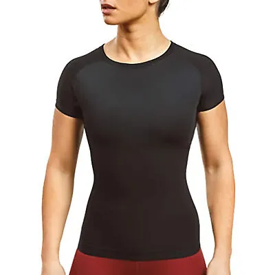 $18.18 • Buy Sauna Top Heat Trapping Round Neck Soft Women Body Shaper Sweat Suit Sleeve