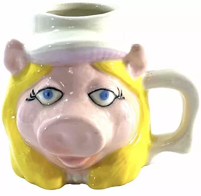 Vintage Miss Piggy Coffee Mug - Muppet Show Jim Henson Sigma 3D Cup • $6.73