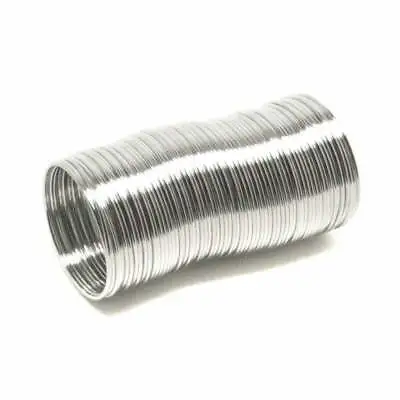 60 Coils Ring Memory Wire 20mm To Make Wine Glass Ornaments Silver Tone J09571XC • £2.99