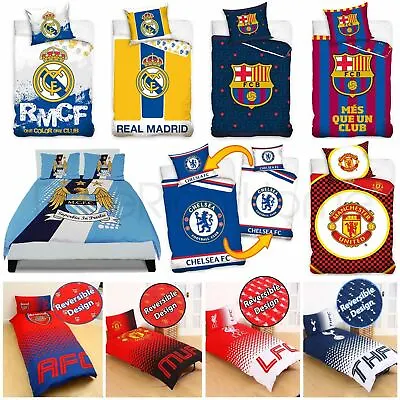 £21.85 • Buy Official Football Club Duvet Cover Sets - Chelsea Manchester Barcelona & More