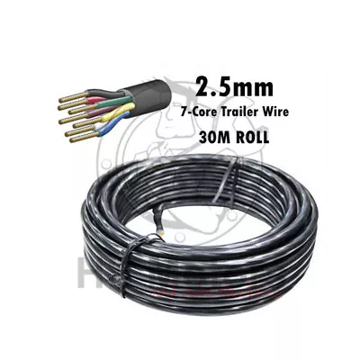 7 Core 2.5mm Trailer Cable Wire 30m Roll • $65