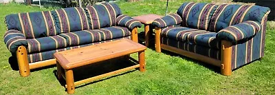 Avon Co Southwestern Aztec Style 4 Piece Furniture Set Rustic Knotty Pine Log • $399.99