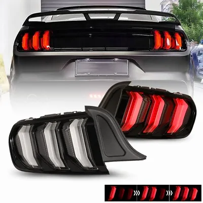 For 2015-2022 2023 Ford Mustang LED Tail Lights Sequential Euro Style Clear Lens • $369.99