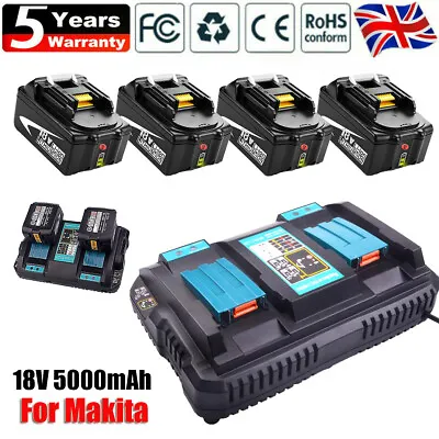 For Genuine Makita Battery BL1850B BL1840B BL1815 N 18V 5.0Ah BL1860B LXT Li-ion • £39.90
