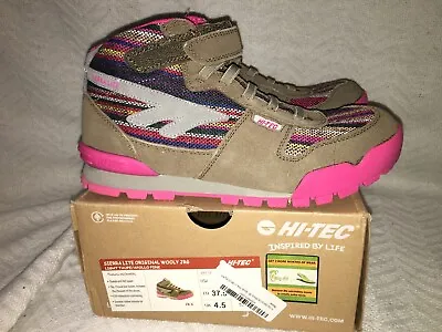 £41.04 • Buy Size 5.5 US Big Kids Juniors Hi-Tec Sierra Lite Wooly Jr Atomic Pink Boots Shoes