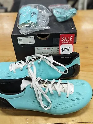New! Specialized SW S-Works Sub 6 Teal Road Shoes Lace-up Size 40 • $139