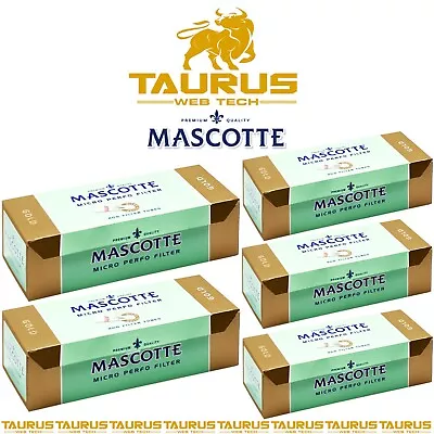 £4.95 • Buy 4000 X MASCOTTE GOLD TUBES By BULL BRAND Filter Tip Smoking Cigarette Tobacco UK