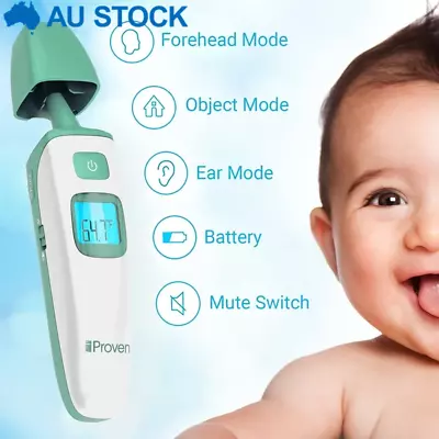 Digital Forehead Ear Thermometer Non-Touch For Children Baby & Parents ARTG TGA • $31.01