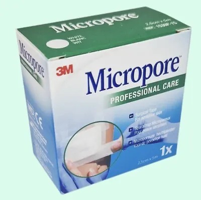 3M- Micropore Surgical Tape 2.5cm- Premium Quality - Eyelash Tape (x12 Rolls) • £11.99