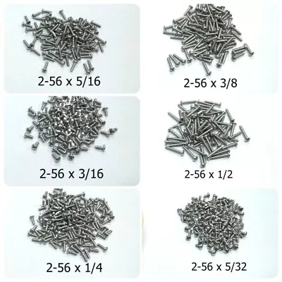 HO Parts Miniature Screws 2-56 For Replace HO Scale Freight Car Truck 300 Screws • $10.99