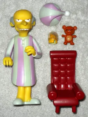 The Simpsons - Mr. Burns (manor Figure) - 100% Complete (Playmates) • $19.95