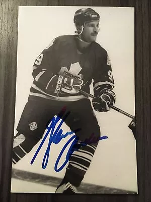 Vintage Toronto Maple Leafs Glenn Anderson Autograph Postcard • $25.50