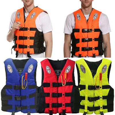 $33.89 • Buy Adults Kids Life Jackets Watersport Vest Kayak Ski Buoyancy Aid Sailing Boating