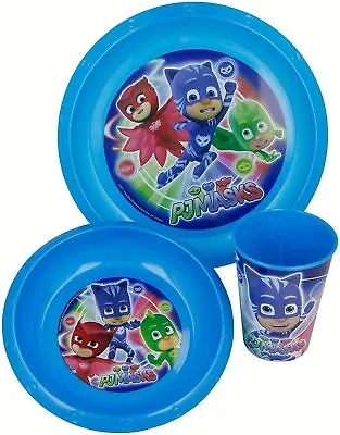 PJ Masks 3 Piece Meal Set With Plate Bowl And Tumbler • £9.99