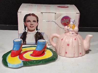 Vandor Wizard Of Oz Glinda The Good Witch Mini Ruby Slippers Teapot Set IN BOX • $98.99