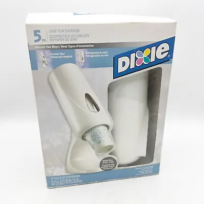 Dixie 5 Oz Cup Holder Dispenser Space Age Retro New White Wall Or Counter • $29.99