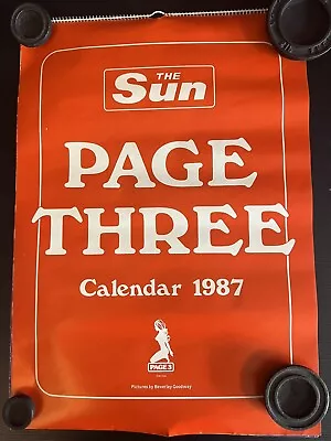 The Sun Page 3 Girl 1987 Calendar Linda Lusardi Samantha Fox Maria Whittaker  • £15