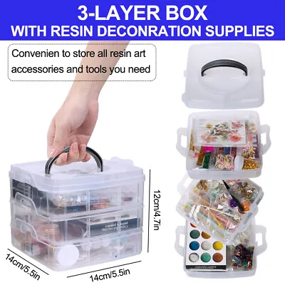203Pc Resin Kit For Beginners Epoxy Resin Jewelry Making Supplies  For DIY Craft • $54.81
