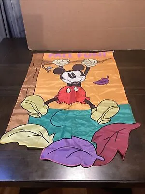 Disney Mickey Mouse Vintage Outdoor/Indoor Flag 28  X 40   Fall Fun  • $9.90