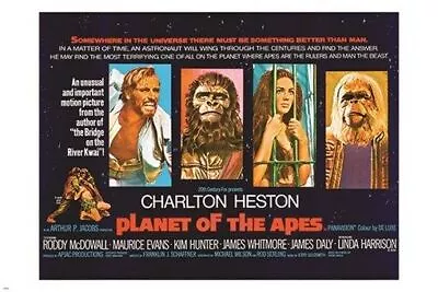 385023 Vintage PLANET OF THE APES Movie HD WALL PRINT POSTER US • $24.95