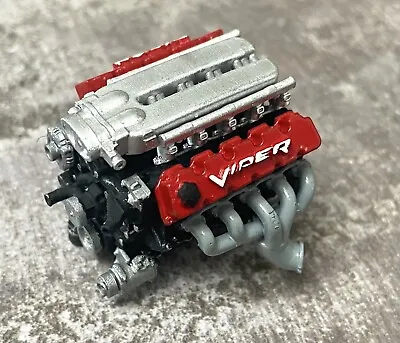 $18.99 • Buy Resin Dodge Viper V10 Engine For Scale Model Cars, 1/24 1/25