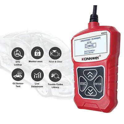 KONNWEI KW310 OBD2 Scanner For Auto OBD 2 Car Automotive Diagnostic Scan Tool • $26.10