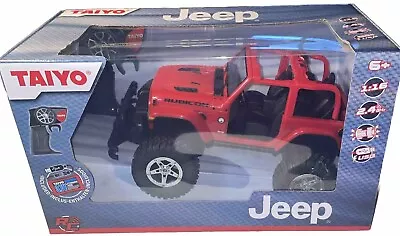 NEW SEALED Taiyo Jeep Wrangler Rubicon R/C 1:16 Scale Red Off-road 4x4 Car • $34.99