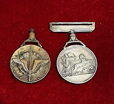 EGYPT 1959 Military Medal Of Courage Silver &1953 MILITARY ORDER OF THE MERIT • $159.99