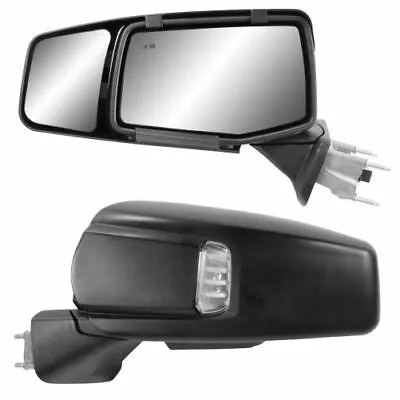 K-Source 80930 Towing Mirrors Snap-On Flat Manual Black Pair For Chevy GMC NEW • $73.90