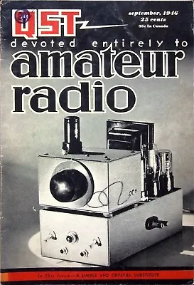 Simple Vfo Crystal Substitute Qst - Amateur Radio Magazine September 1946 • $7.51