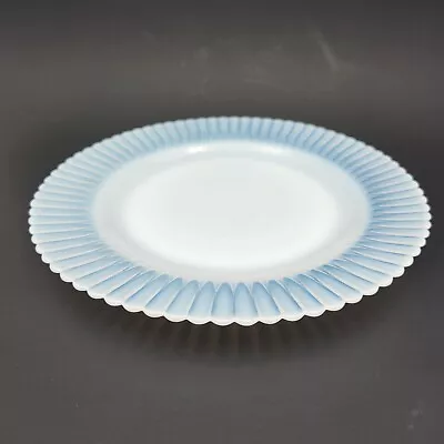 MacBeth Evans Monax Petalware 9 Inch Milk Glass Dinner Plate • $9.95