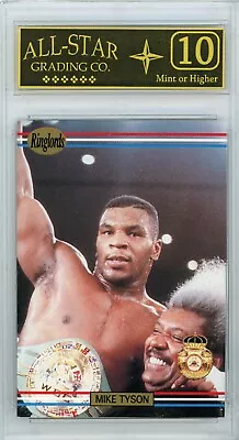 1991 Players International Mike Tyson Ringlords Sample Boxing ASG-10 • $99.99