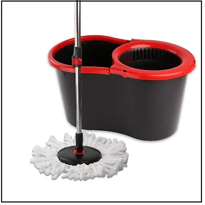 £14.95 • Buy Mop Buket Set 360 Rotationg Magic Spin Floor Microfiber For Hard Floor Cleaning