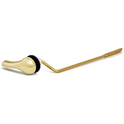 £11.15 • Buy Brass Polished Toilet Tank Flush Lever Handle, With Nut Lock, Gold Finished