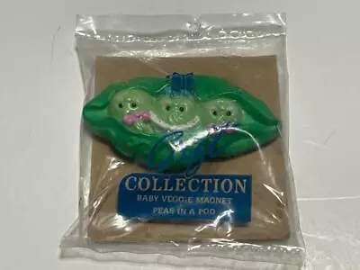 Vintage Baby Vegetable Fridge Magnet Avon 3 Peas In A Pod NEW • £10.28