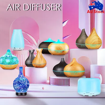 $10.09 • Buy Ultrasonic Aroma Aromatherapy Diffuser Oil Electric Air Humidifier Essential LED