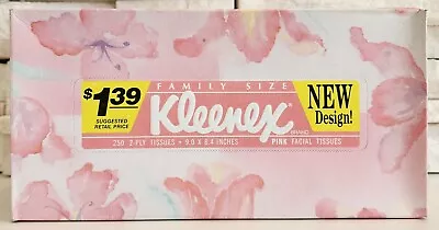 Vintage NOS Kleenex Tissue 1988 FAMILY SIZE Pink Tissue TV MOVIE PROP • $54.95