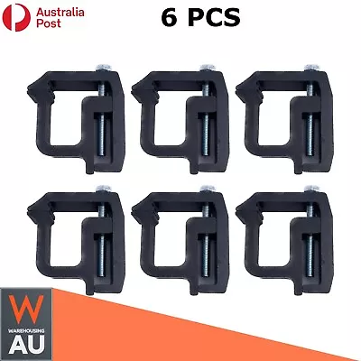 6X Ute Canopy Removable Mounting Clamps Clamping Fitting Kit Aluminum G Clamp • $54