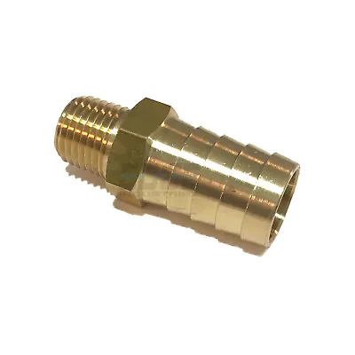 $9.93 • Buy 5/8 HOSE BARB X 1/4 MALE NPT Brass Pipe Fitting NPT Thread Gas Fuel Water Air