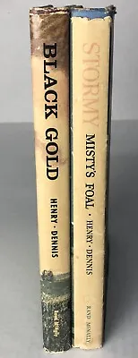 Lot Of 2 Hardcover Books Black Gold And Stormy Misty's Foal By Marguerite Henry • $32.95