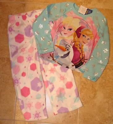 NWT Disneys Frozen Elsa Anna 2 PIECE  Pajamas  Size  4/5 • $15.99