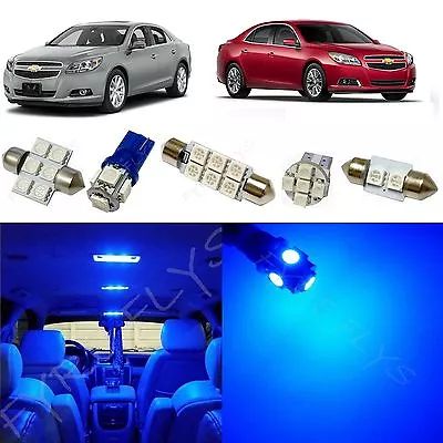 7x Blue LED Lights Interior Package Kit For 2013 And Up Chevrolet Malibu CM1B • $10.71