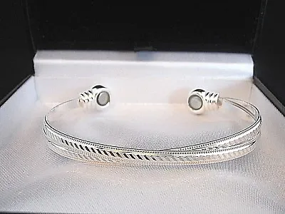 Top Quality Ladies Copper Magnetic Bangle/bracelet Arthritis/pain Relief/silver • £12.99