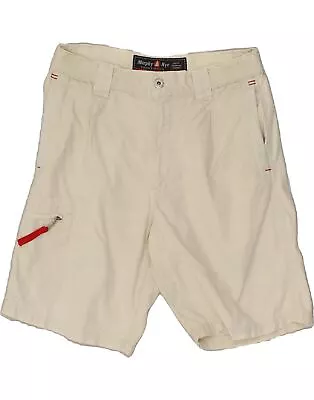 MURPHY & NYE Mens Cargo Shorts W32 Medium Beige Cotton BD10 • $19.85