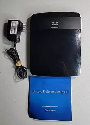 Cisco Linksys E1200 Wireless N Router 4-Ports/300mbp _ Black  • $7.96