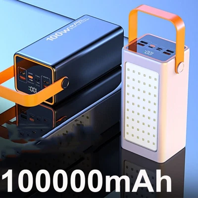 $87.81 • Buy Fast External Battery Charger Quick Charger Power Bank LED Light 100W 100000mAh